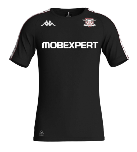 Tricou antrenament negru KAPPA - Rapid - sezon 2025-26