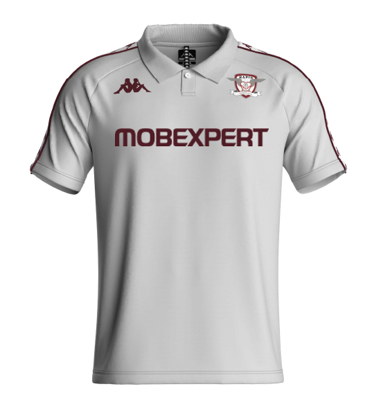 Tricou polo prezentare alb KAPPA - sezon 2025-26